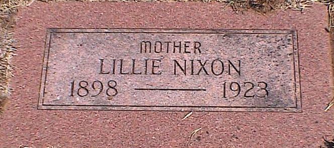 Lillie (Nixon) MaGee gravestone