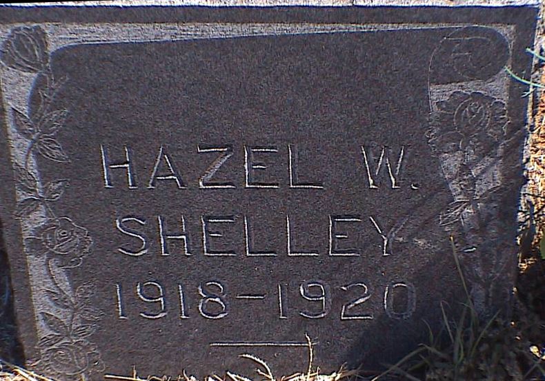 Hazel W. Shelley gravestone